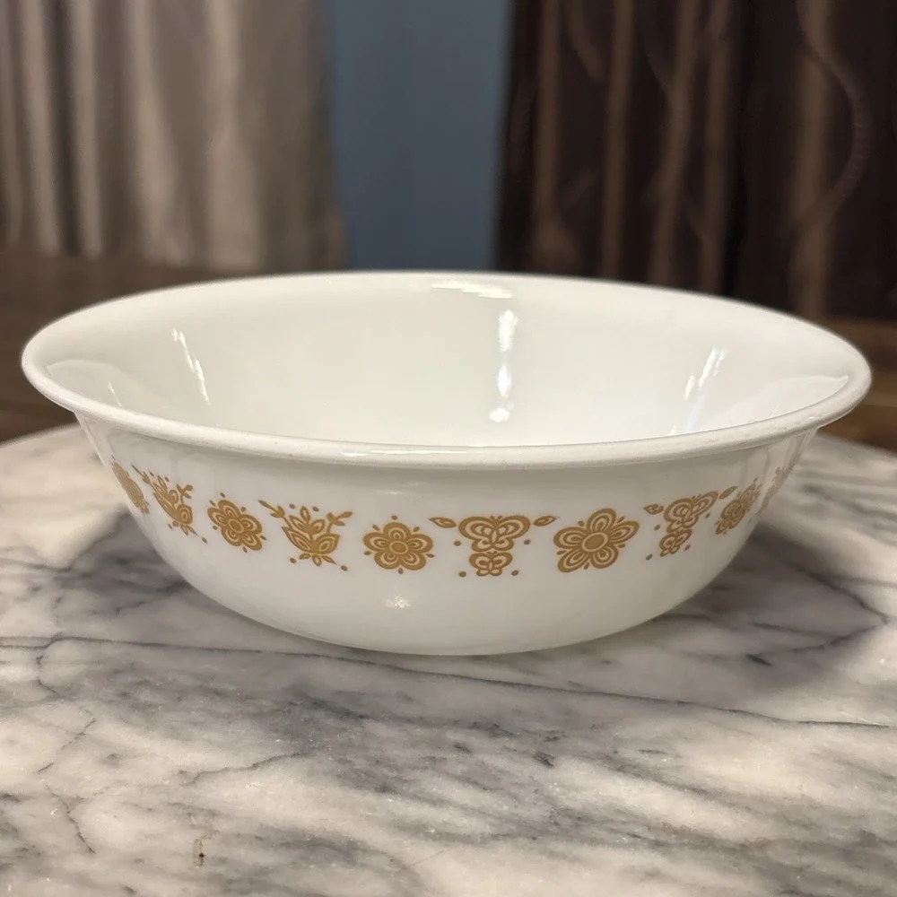 2pc VTG Corelle Livingware Butterfly Cereal Bowl  6.25